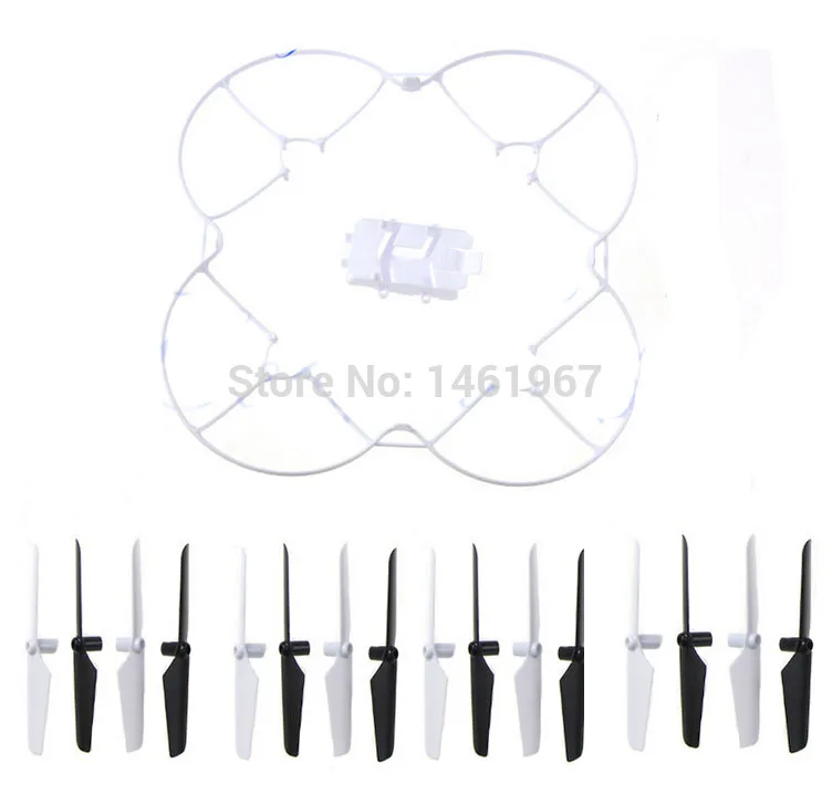 Запасные части для квадрокоптера Syma X11 X11C Hornet Gyro RC протектор лезвия (1 шт.) и пропеллеры (4 комплекта = 16 шт.) Запасные части для квадрокоптера Syma X11 X11C Hornet Gyro RC протектор лезвия (1 шт.) и пропеллеры (4 комплекта = 16 шт.)