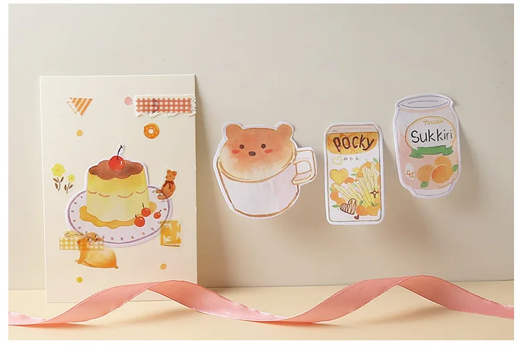 Mr paper, 30 шт./лот, 8 видов конструкций, Kawaii, животные, торт, кофе, блокноты для заметок, Липкие заметки, блокнот, дневник, креативный, самоклеющийся блокнот, блокноты для заметок