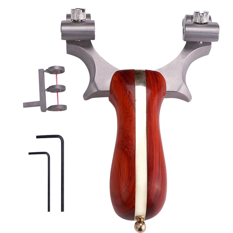 Рогатка для стрельбы С прицельной точкой переносная металлическая карманная из