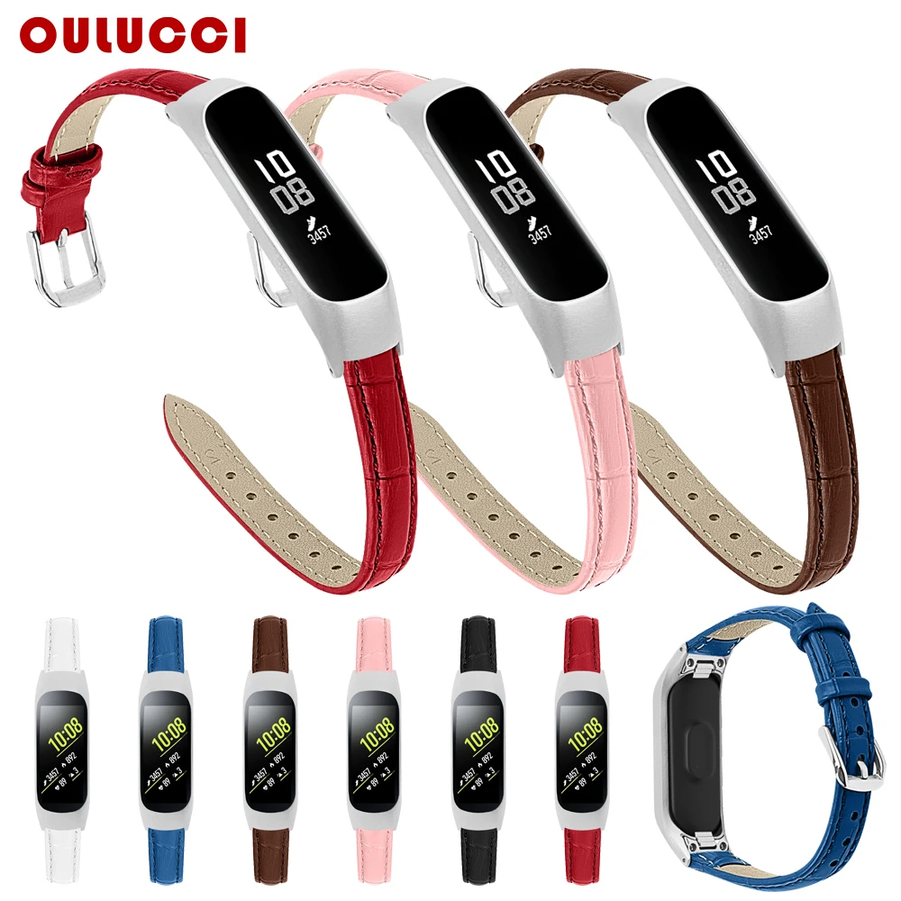 Кожаный ремешок Oulucci для Samsung Galaxy ремешки часов из натуральной кожи сменные samsung fit