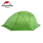Naturehike Палатка 2 Человек 20D Силиконовое Ткани Двойного Слоя Непромокаемые Палатки Кемпинга С След Снег Юбка Анти Снег 4 Сезон палатка туристическая палатка уф-защита