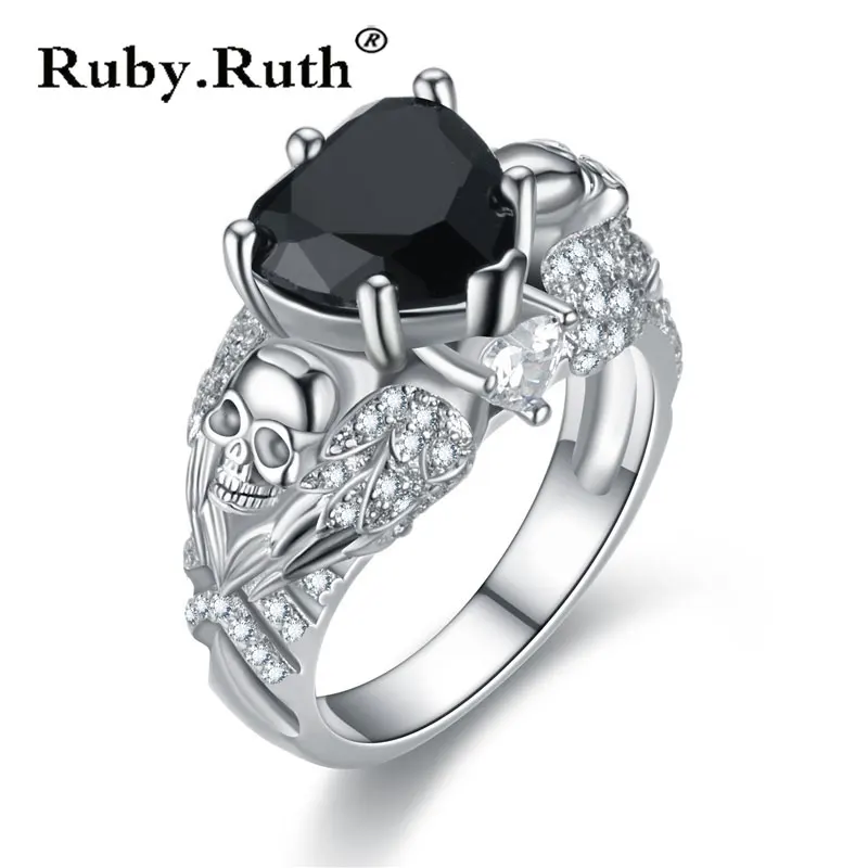 Женское посеребренное кольцо с фианитом кристаллом|Кольца| |