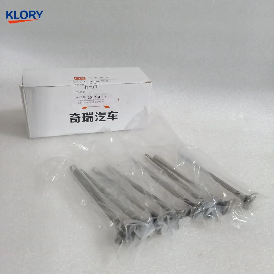 473H-1007011BA/473H-1007012BA впускной клапан выпускной клапан для chery A1 QQ6 KARRY 473 двигателя 1,3 смещения - Цвет: Exhaust valve 8 PCS