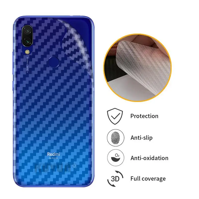 Защитная пленка для задней панели Xiaomi Mi Paly 3D защитная из углеродного волокна Redmi GO