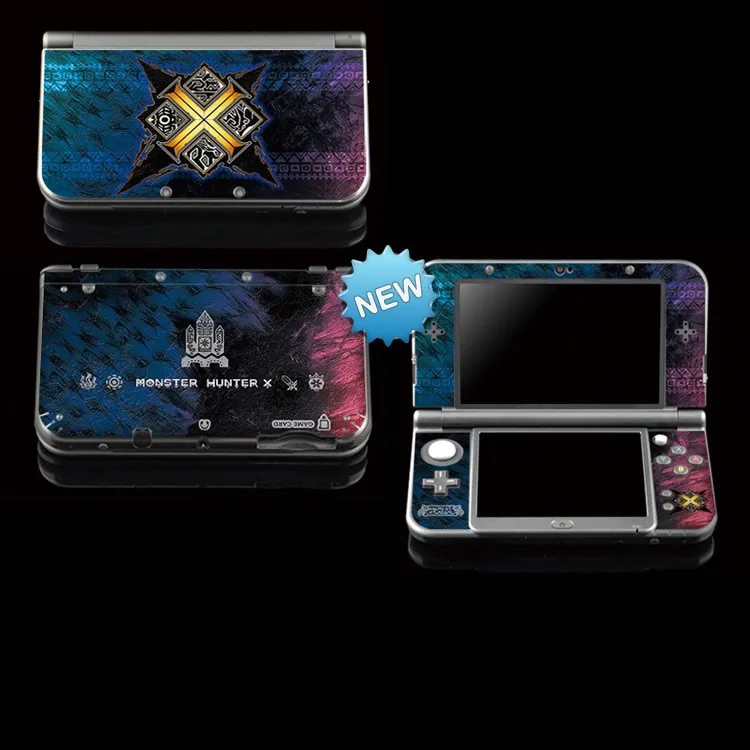 Защитная виниловая наклейка MHx для Monster Hunter X s Nintendo NEW 3DS LL/ XL синяя | Электроника