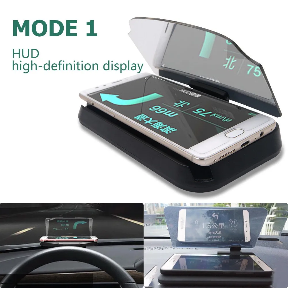 Автомобильный Hud Дисплей проектор держатель Скорость Предупреждение GPS