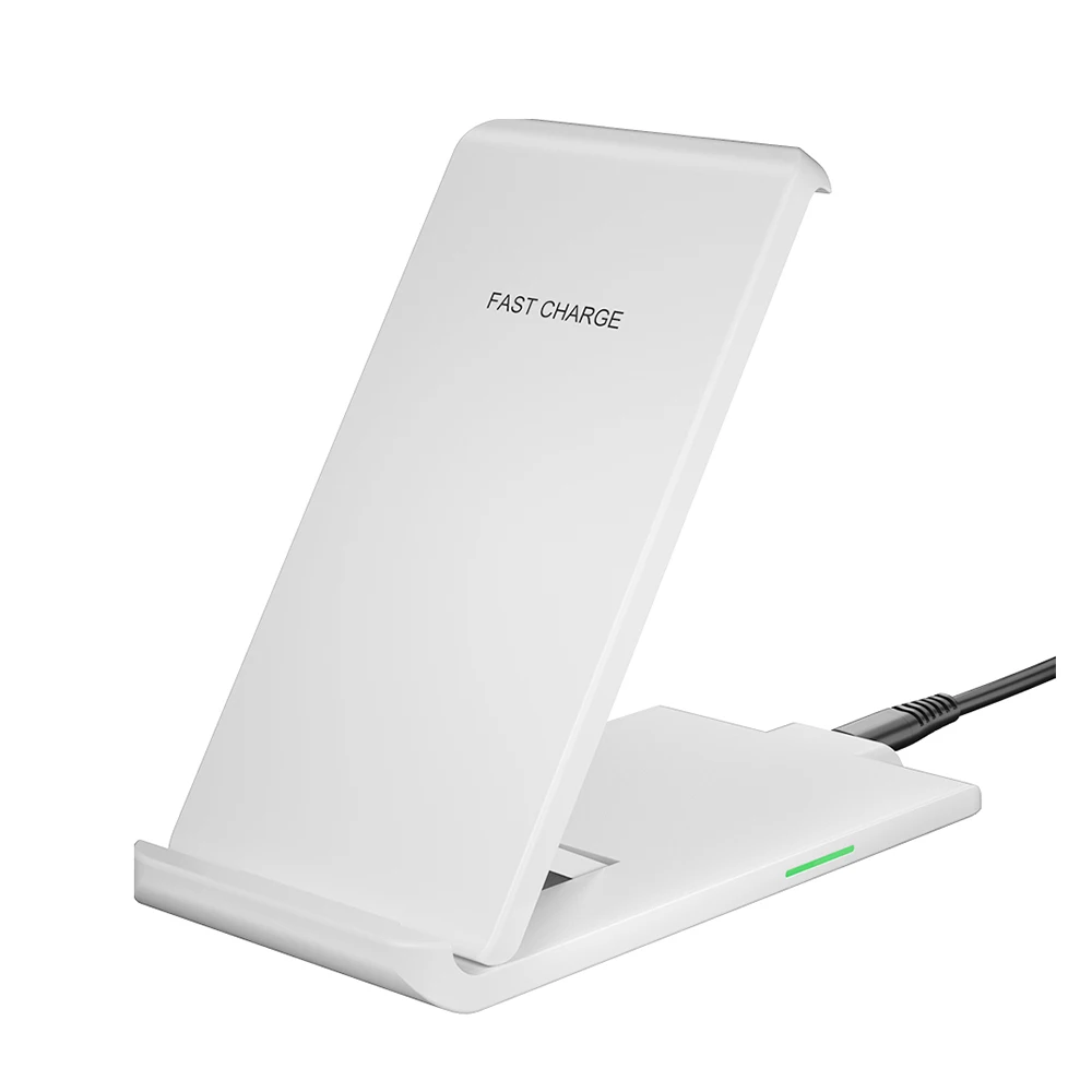 Беспроводное зарядное устройство Essager Qi для iPhone X samsung Xiaomi Mi 9 huawei P30 Pro 10W быстрое зарядное устройство Беспроводная зарядная док-станция - Тип штекера: White