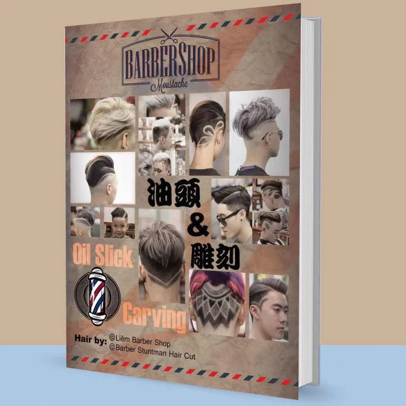 Новое поступление книги для укладки волос с масляными узорами и резьбой 238 типов