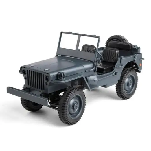 Blue no tarpaulin Военная Модель, электрические игрушки, 1:10, Масштаб 2,4 г, 4WD, Вторая мировая война, армия США, RC, Willys, Джип, Игрушечная модель грузовика, для подарка, детская коллекция - Цвет: Blue no tarpaulin