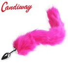 Розовый лисий хвост, искусственная Анальная искусственная пуля, пуля, бутафория, точка G, игрушки, искусственные пары, любовники, секс-товары, секс-игры