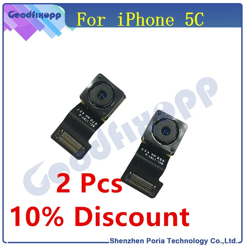 

Original For iPhone 5C New Back Rear Camera Flash Flex Cable Module Big Camera Replacement Parts For Apple iPhone 5C