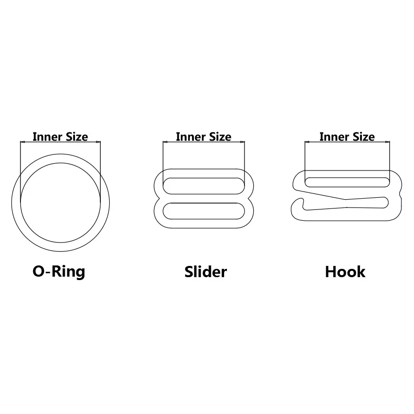 Оптовая продажа 2000 шт бюстгальтер со сплавом ремень пряжки для регулировки