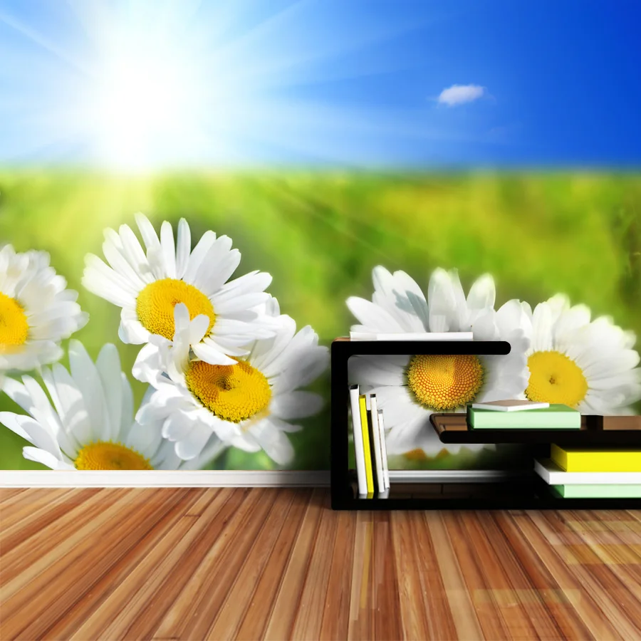 ShineHome Sun Flower стены Бумага s для стен 3 D Гостиная дети фрески рулонов пейзаж ТВ фон