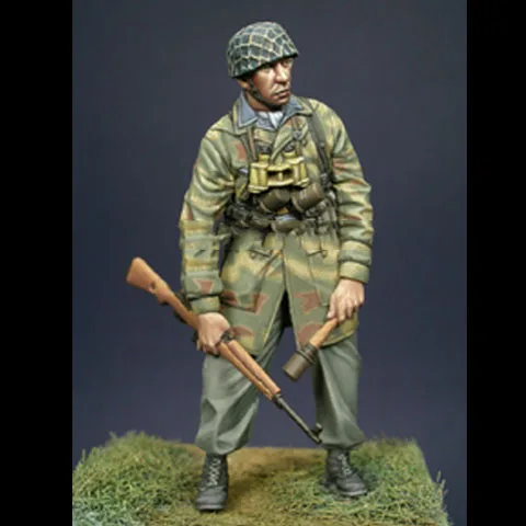 1/35 шкала Неокрашенная резиновая фигурка десантник 2 головки | Отзывы и видеообзор