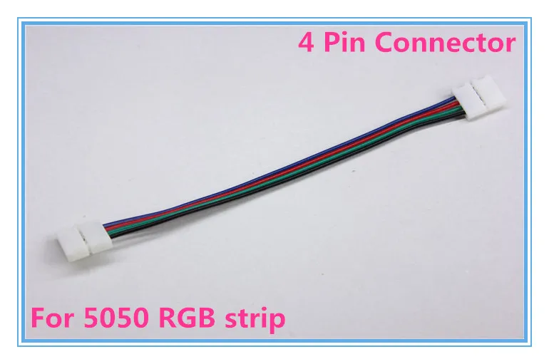 10 шт. 15 см 4 контактный Соединительный кабель для светодиодной ленты 5050 5630 5730 RGB