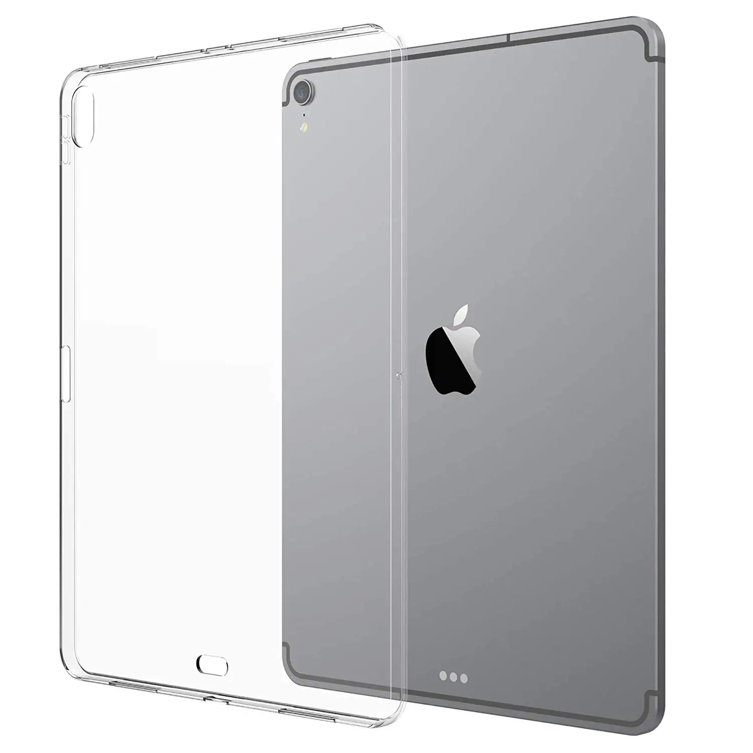 clear Kemile Чехол для iPad Pro 11 мягкий кожаный гибкий бампер прозрачный ТПУ Резиновая задняя крышка протектор для Apple iPad 11 чехол - Цвет: clear