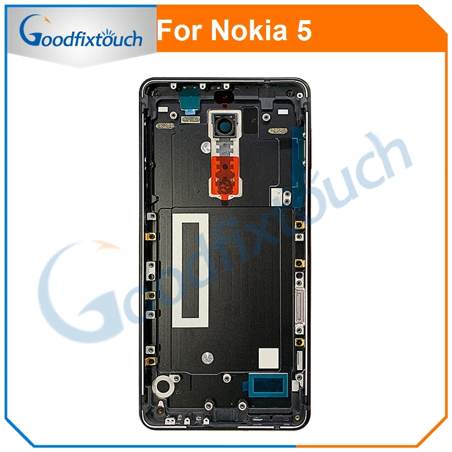 Новые металлические Батарея чехол для Nokia 5 чехол-накладка Редкие Корпус сзади чехол Запчасти для авто
