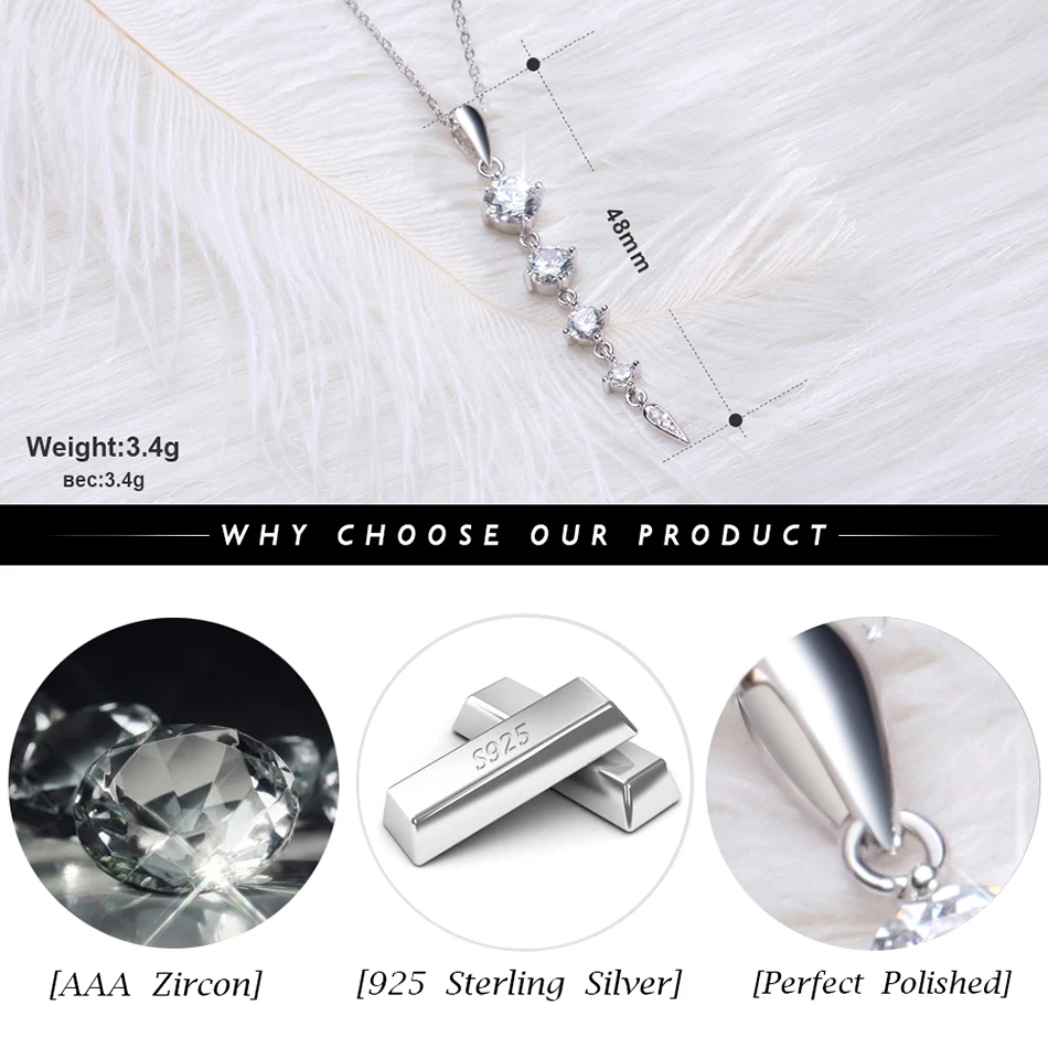 ORSA JEWELS, этнические 925 пробы, серебряные Длинные подвески в форме листа для женщин, хорошее ювелирное изделие для девушек, женский свадебный подарок SN76