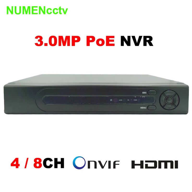 Сетевой видеорегистратор 3 Мп 4 канала Onvif 48 В Мп|recorder video|recorder 4chrecorder ip |
