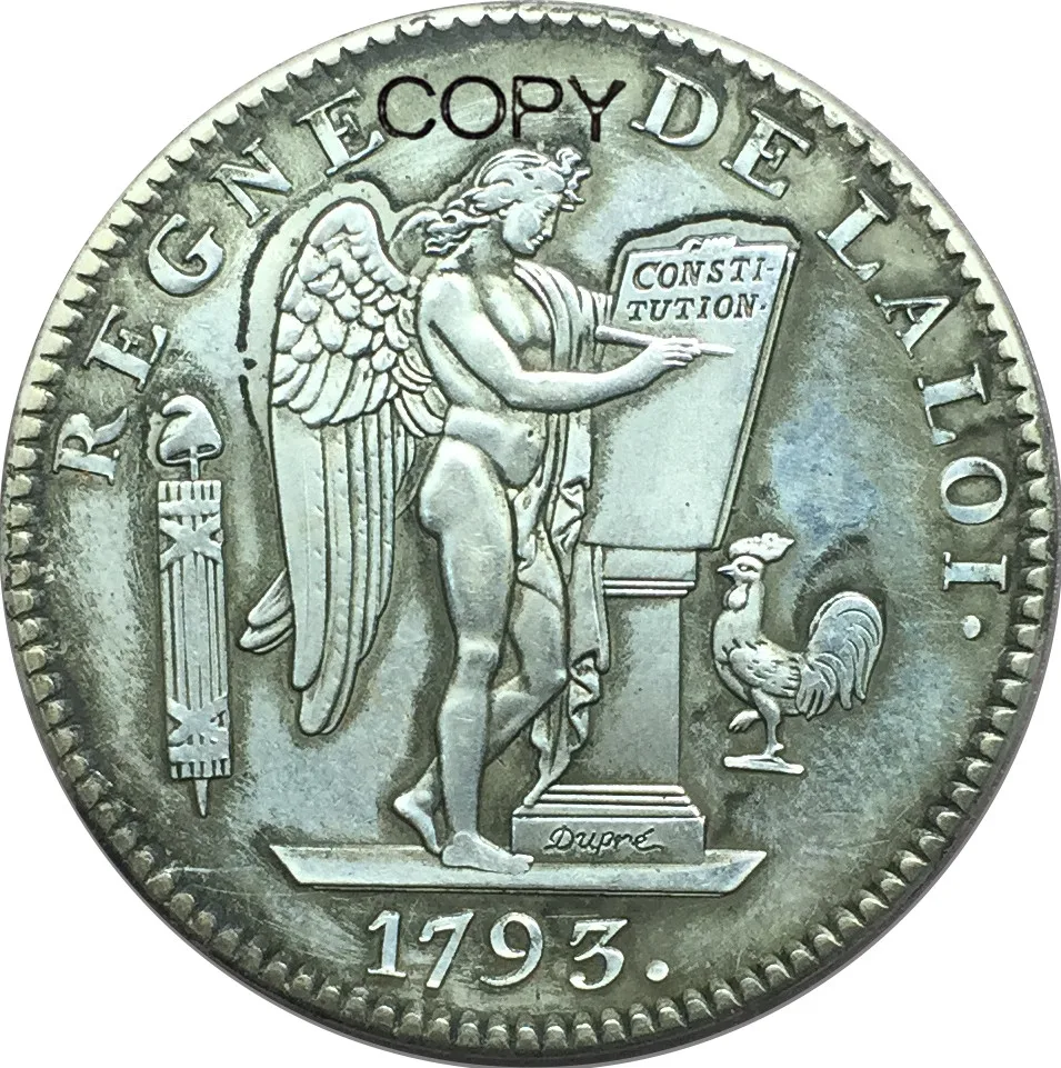 

Копия монеты из серебра 1793 пробы, 90% л
