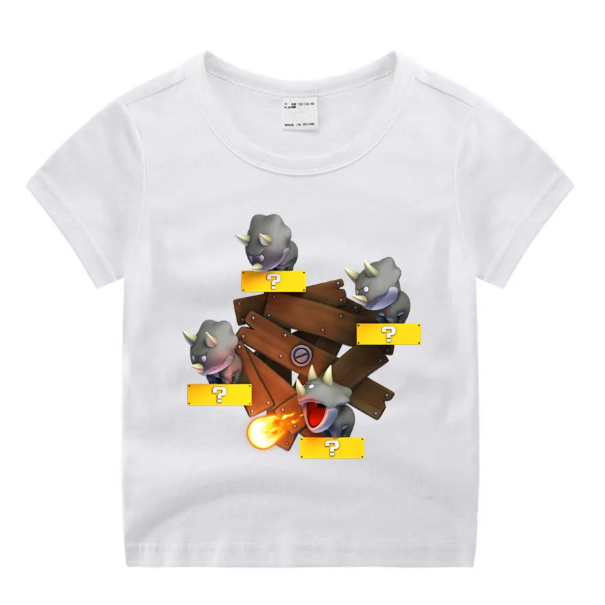 Одежда для маленьких мальчиков и девочек Марио Bowser семейная одежда с принтом