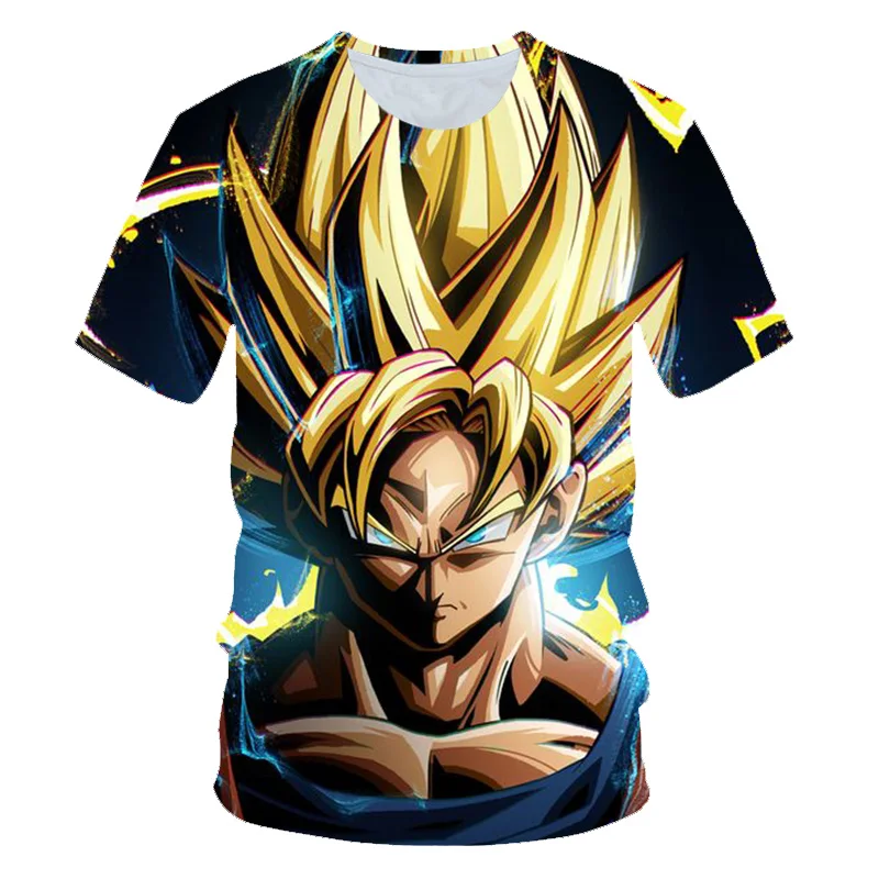 PT255 Dragon Ball Z Ultra инстинкт Гоку Супер Saiyan Для мужчин футболка 3D печатных летний Dragon Ball футболка смешные Для мужчин рубашка Азиатский размеры S-6XL - Цвет: PT255