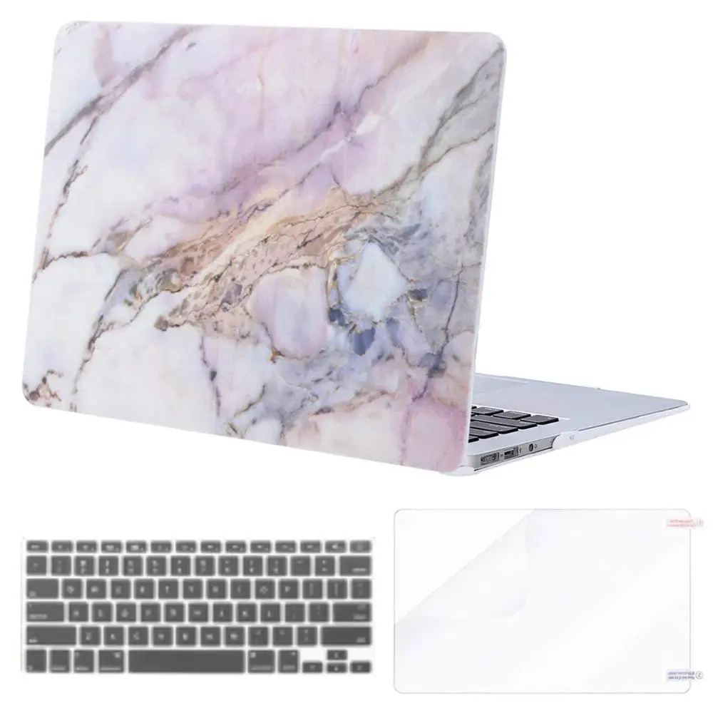 Colorful Marble Чехол для ноутбука MOSISO для Apple MacBook Air Pro retina 11 12 13 15 жесткий чехол для ноутбука macbook Air 13+ чехол для клавиатуры - Цвет: Colorful Marble