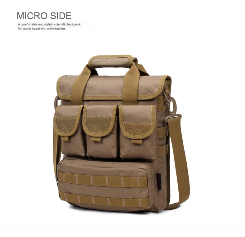 Мужская Сумка Molle камуфляжная парусиновая сумка через плечо многофункциональная сумка военный большой портфель дорожная деловая сумка XA73ZC