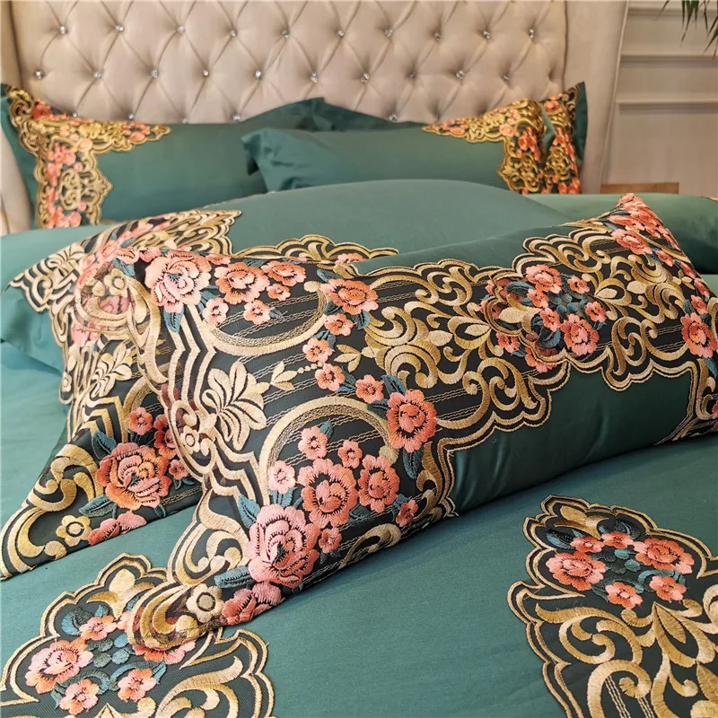 Новый Роскошный Королевский Свадебный Комплект постельного белья из