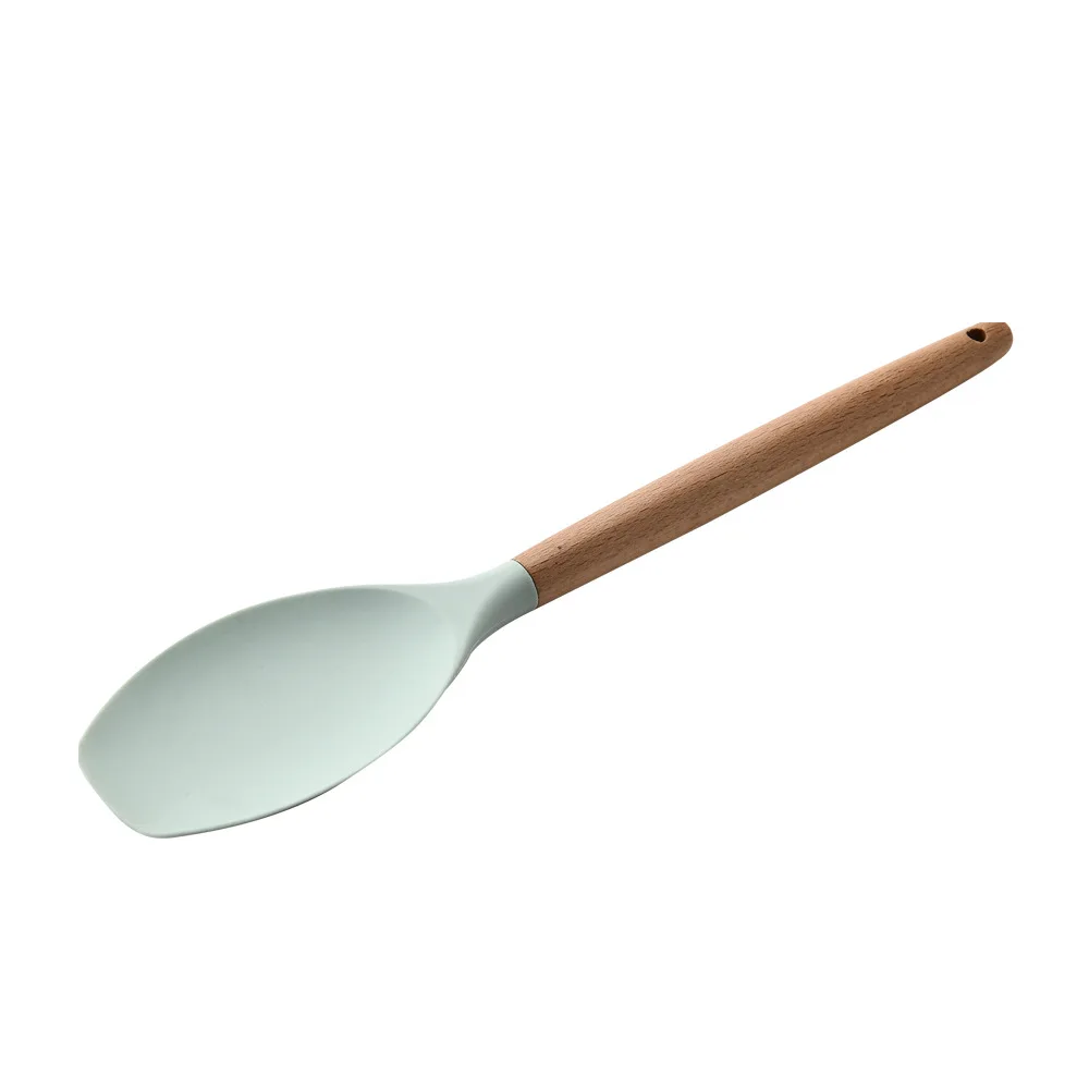 12 шт. набор кухонной посуды, набор силиконовых кухонных инструментов, набор бытовых деревянных кухонных принадлежностей Koken Gereedschap Met Opbergdoos Turner Tang Spatel Turner