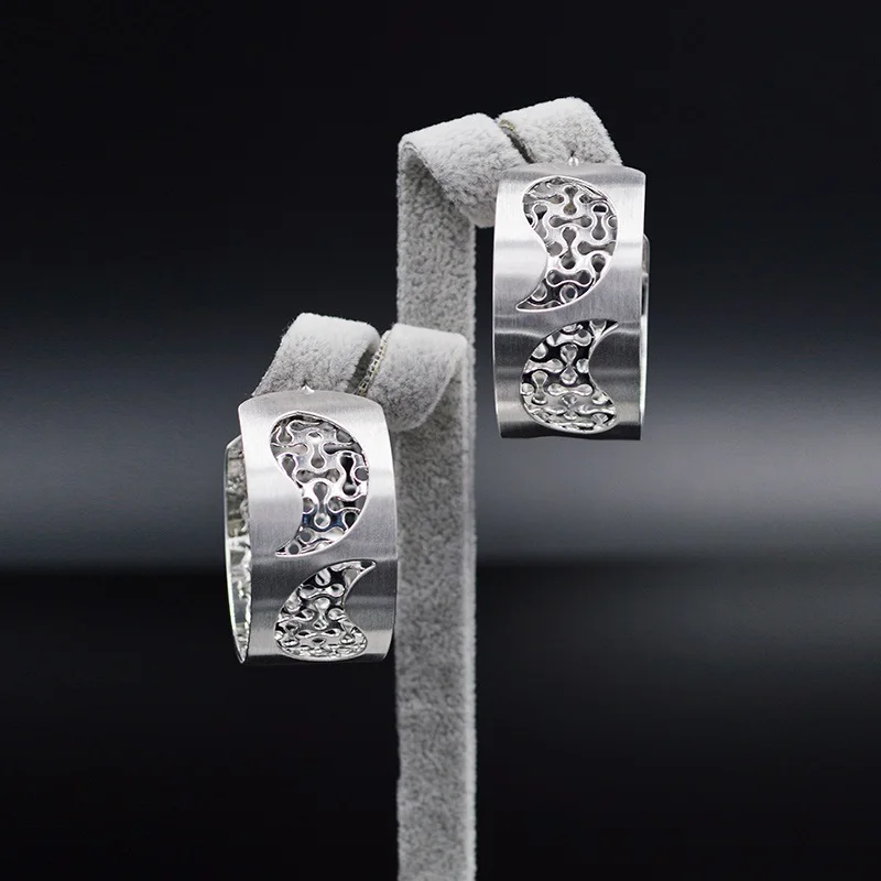 Sunny Jewelry, модное ювелирное изделие,, серьги-кольца для женщин, высокое качество, растительный перец, полые, классические, вечерние, на свадьбу, на каждый день - Окраска металла: Earrings S