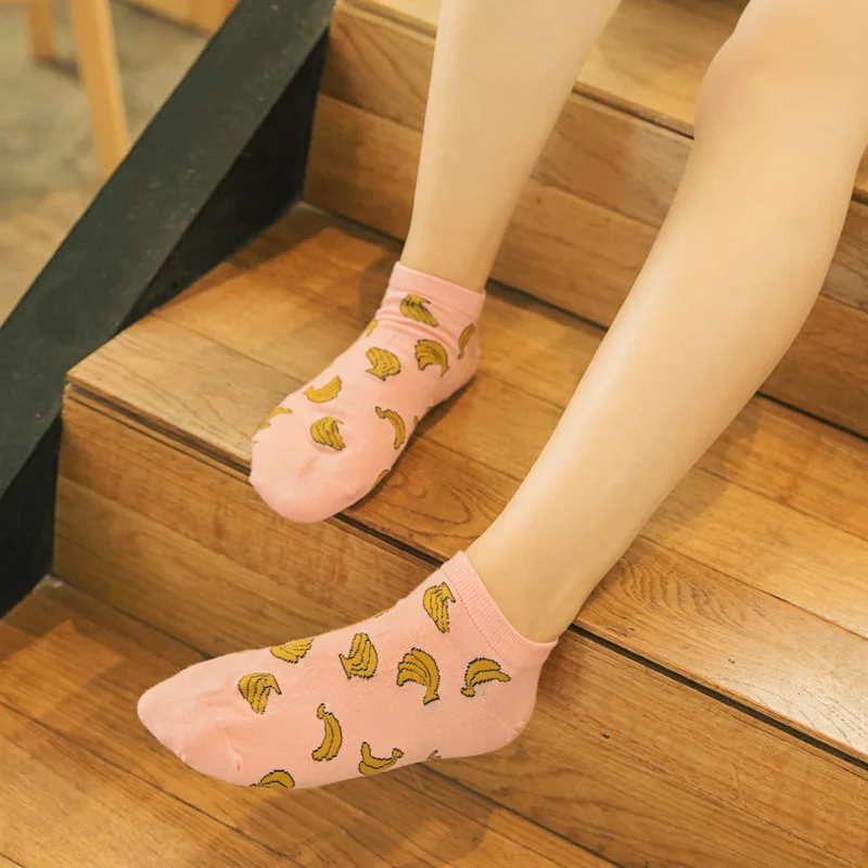 

summer women cute cartoon cat pattern ankle socks female fashion invisible cotton socks ladies boat socks 10pcs=5pairs/lot
