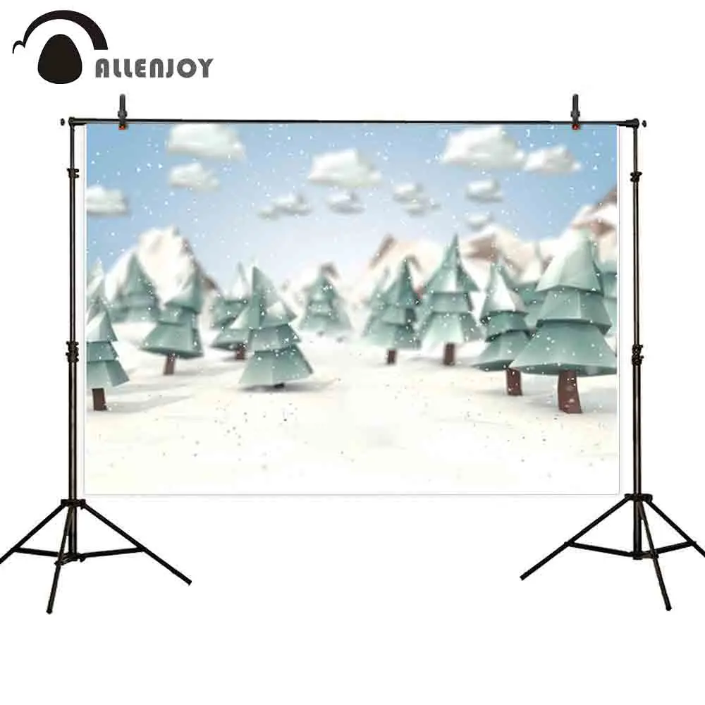 Allenjoy Рождественская Фотофон пейзаж игра мультфильм фестиваль лес дети снежинка |