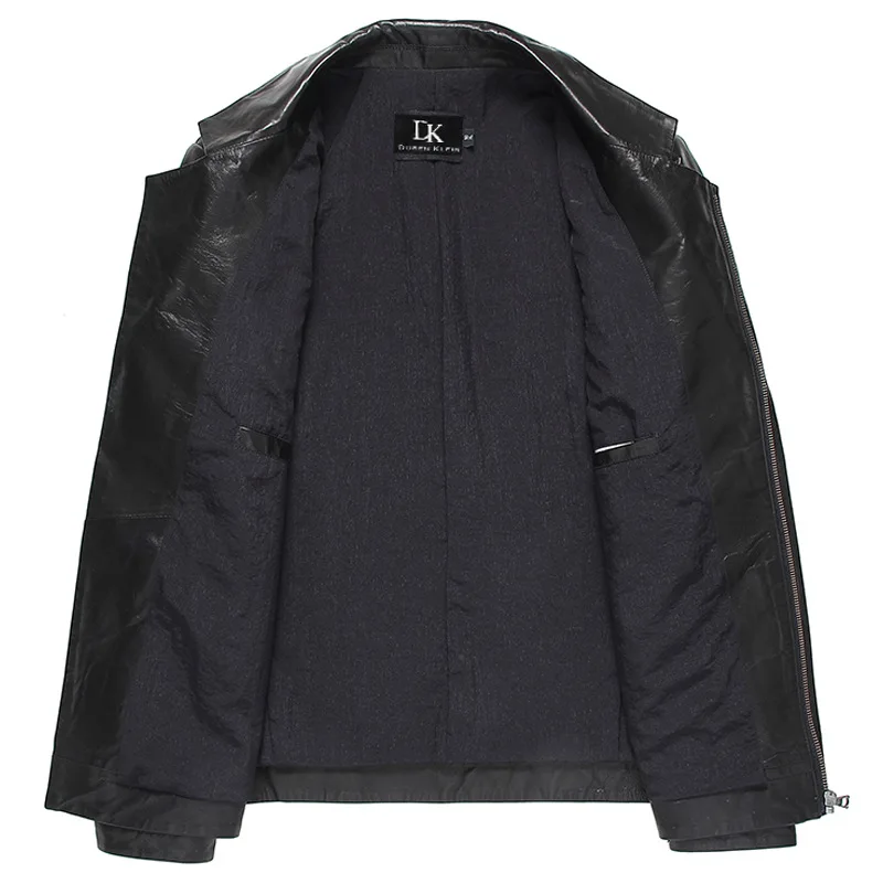 Куртка AYUNSUE из натуральной кожи Мужская мотоциклетная куртка 100% овчины на весну и