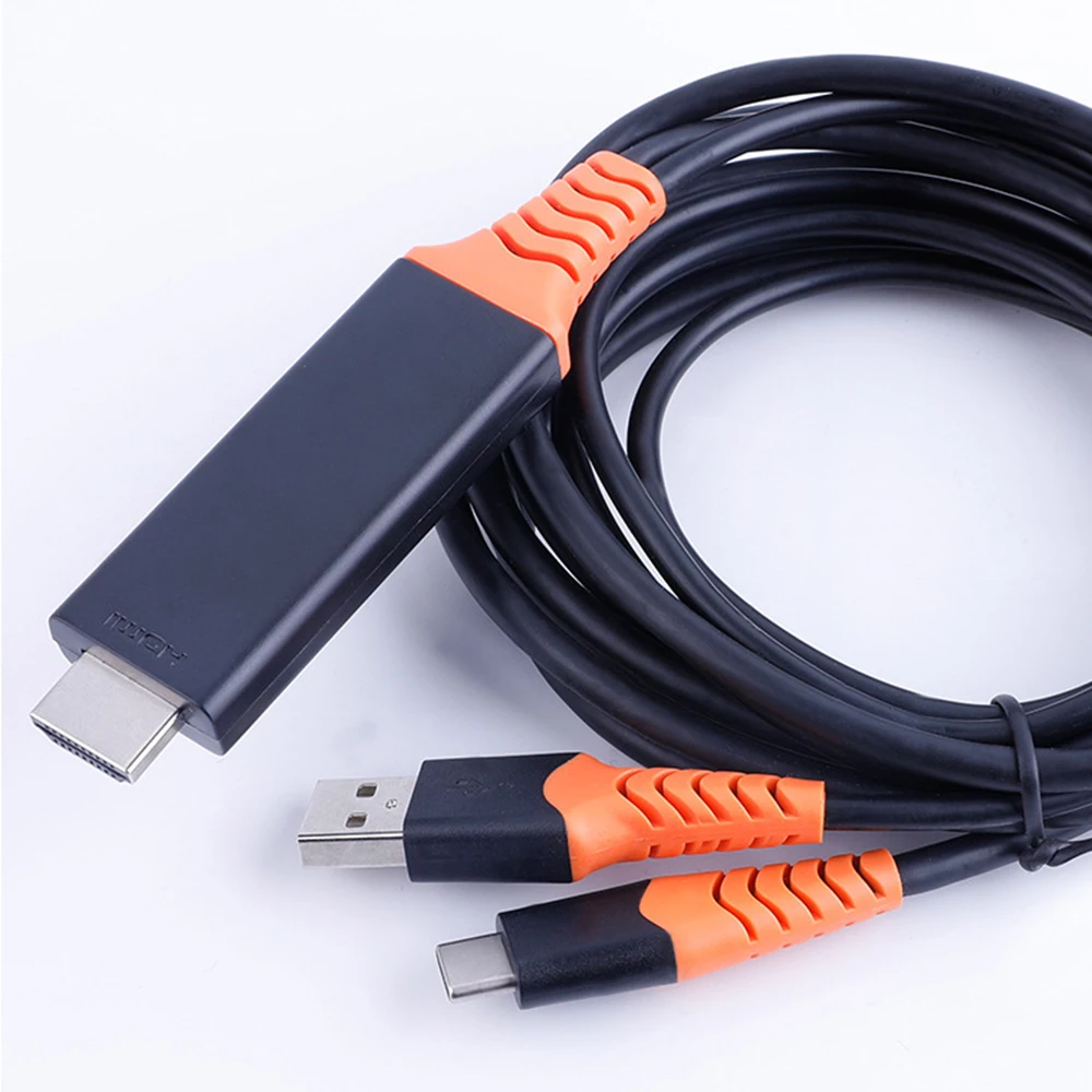 Кабель адаптер для GalaxyS8/9 type c на HDMI с USB источником питания 4K мобильный телефон HD