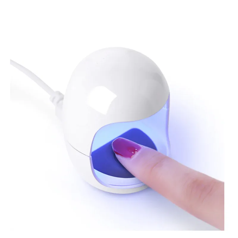 УФ светодиодная лампа для ногтей в форме яйца 3 Вт USB Сушилка одна лампочка на
