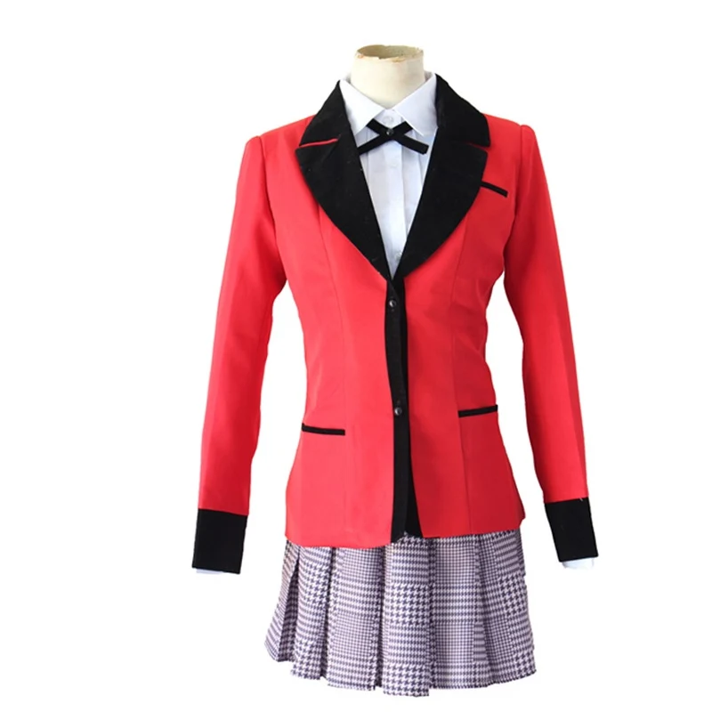 Coshome Kakegurui компульсивный игрок Jabami Yumeko Igarashi Sayaka Косплей Костюмы Школьная форма