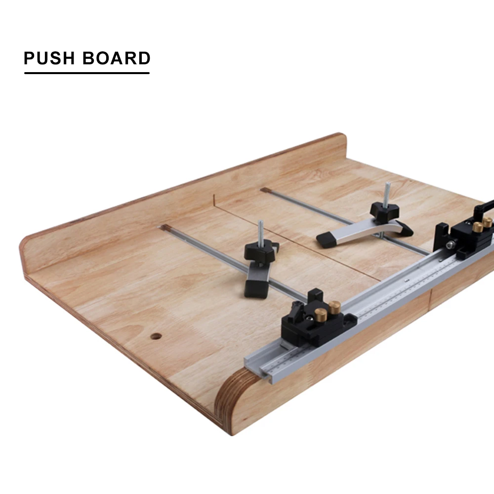 

Miter Tool Bar Metal Portable T Tracks Limit Beveled Track Chute Practical Hardware Pusher Woodworking Modification