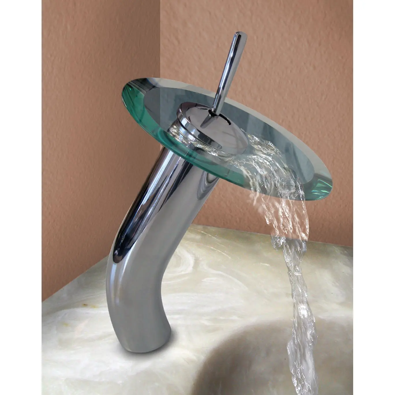 Акция 12 &quotХром Водопад кран Ванная комната сосуд Раковина для ванны|waterfall faucet|bath