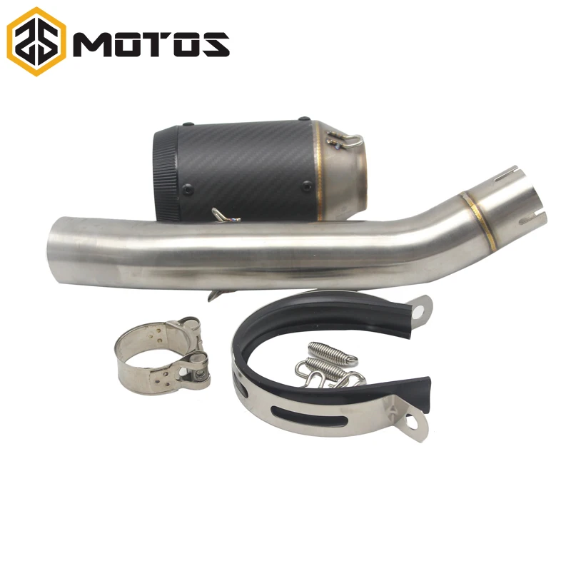 ZS MOTOS 51 мм Глушитель для мотоцикла средняя труба + выхлопная Benelli BJ300GS|motorcycle exhaust