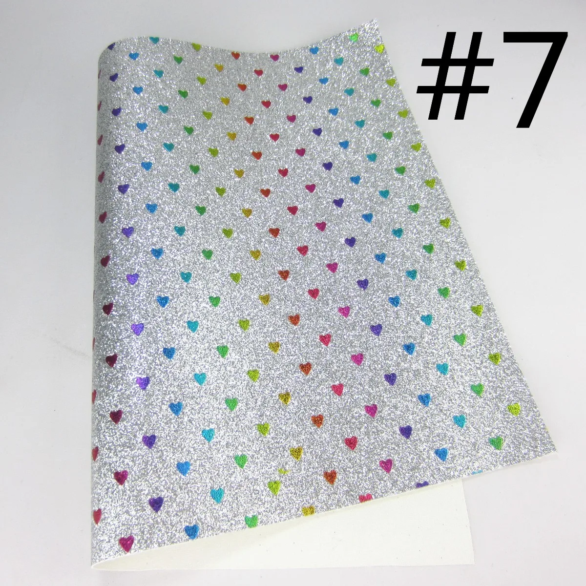 Chunky Glitter Fabric Leather For Shoes DIY Bows A4 Sheet 8"x11.8" 1piece DG005