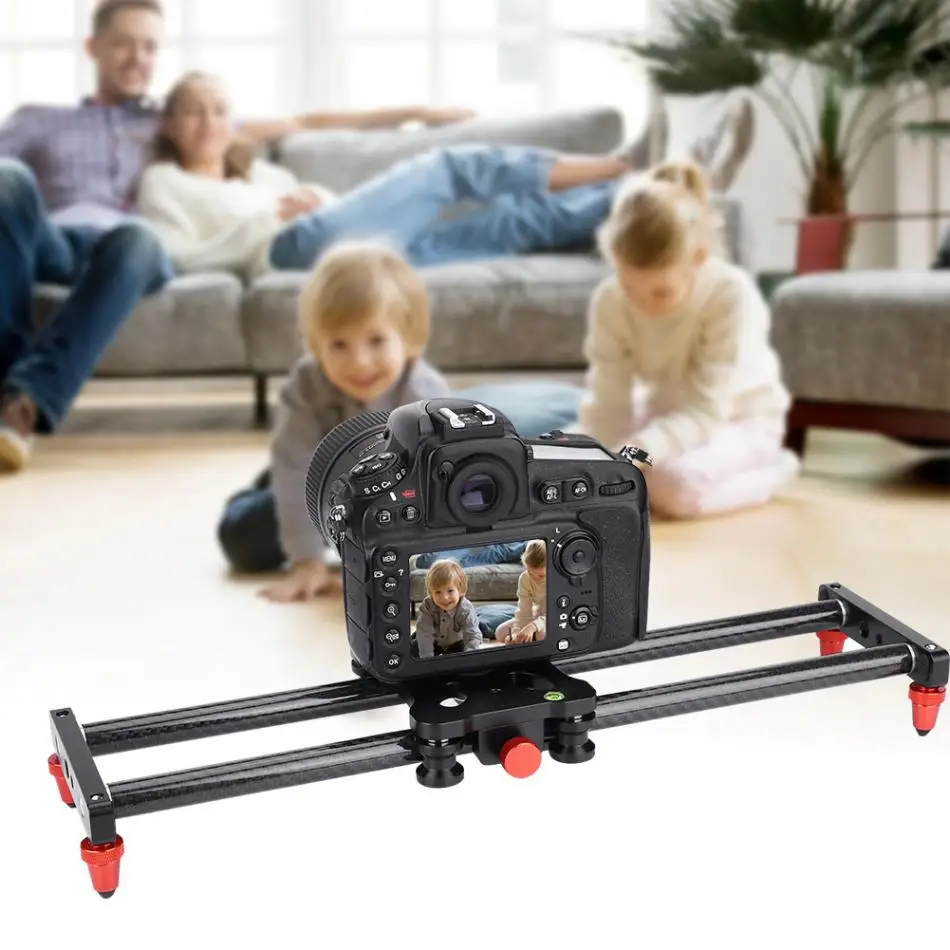 Загрузка 3 кг 40 см углеродного волокна DSLR камера рельс Штатив для слайдера видео стабилизатор высокого качества