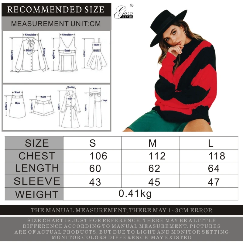 Женский Повседневный свитер золотистого цвета с длинными рукавами в Корейском