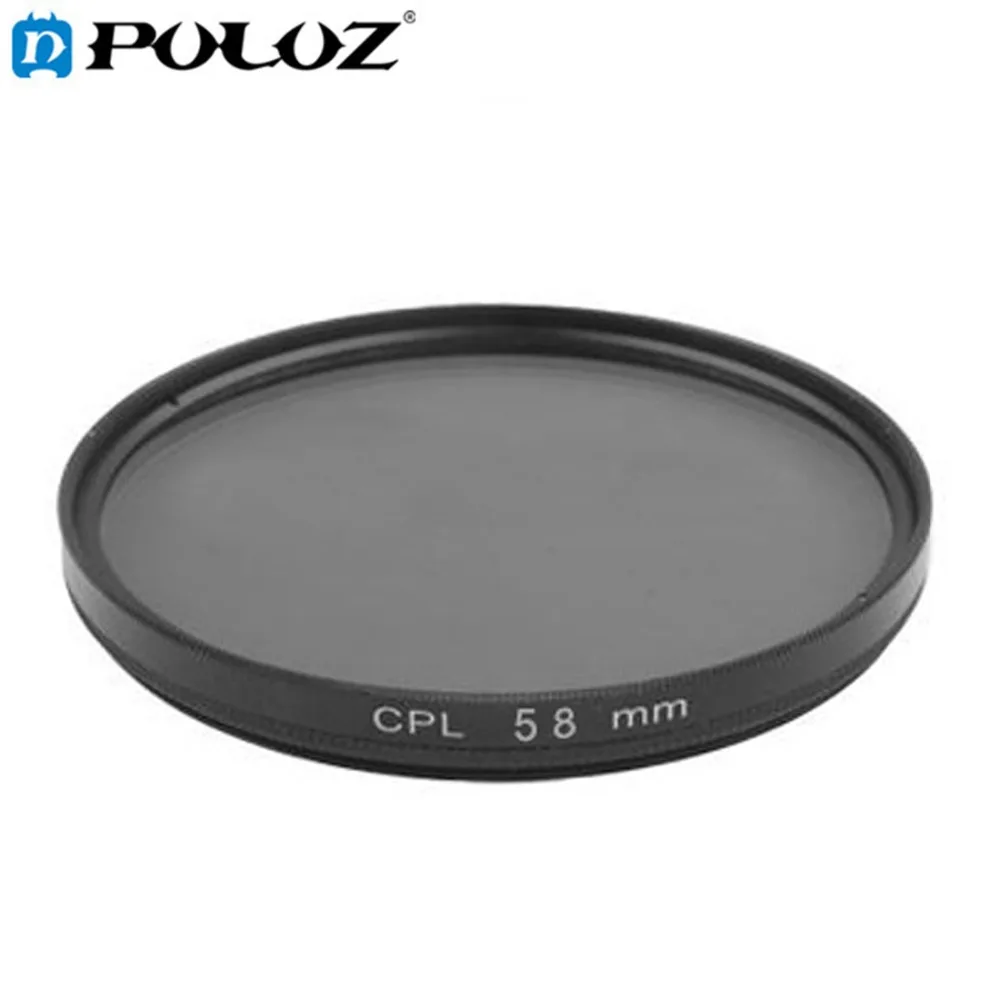 Puluz 58 мм круговой поляризационный фильтр для объектива Камера CPL Canon Nikon Sony Olympus Best