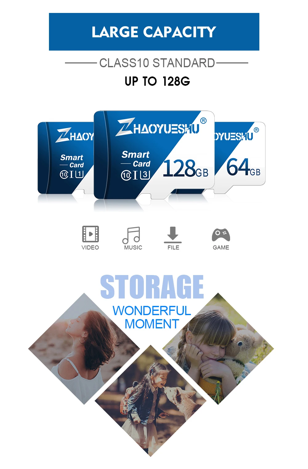Высокоскоростная карта памяти Micro SD, 128 ГБ, 64 ГБ, 32 ГБ, мини sd-карта для сотового телефона, планшета, 16 ГБ, 8 ГБ, флеш-карта TF