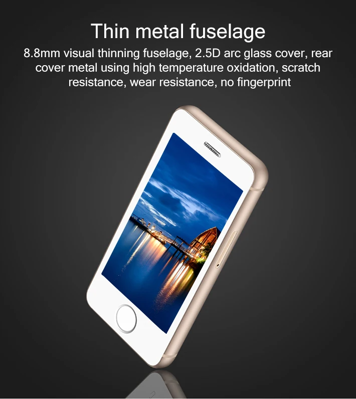 Маленький android телефон Melrose S9 S9P 3g wifi ультра тонкий мини мобильный телефон MTK6580 четырехъядерный сотовый телефон для детей