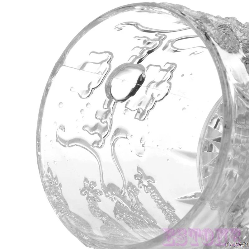 Стеклянные пивные кружки Dragon светодиодный Индуктивный Радужный цвет мигающий