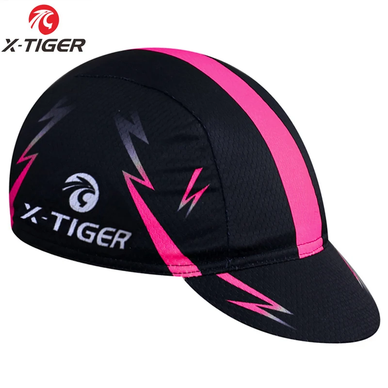 X-TIGER головные уборы для велоспорта, велосипедная Кепка, Кепка для велосипедного шлема, свободный размер, Ciclismo Bicicleta, анти-пот, головной убор для велосипеда, велосипедная Кепка s - Цвет: Розовый