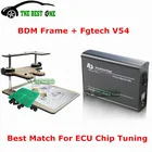 Полный набор рамка фонового режима отладки Адаптеры + Fgtech Galletto 4 Master V54 OBD2 ЭБУ чип инструмент настройки Поддержка функция BDM DHL Бесплатная доставка