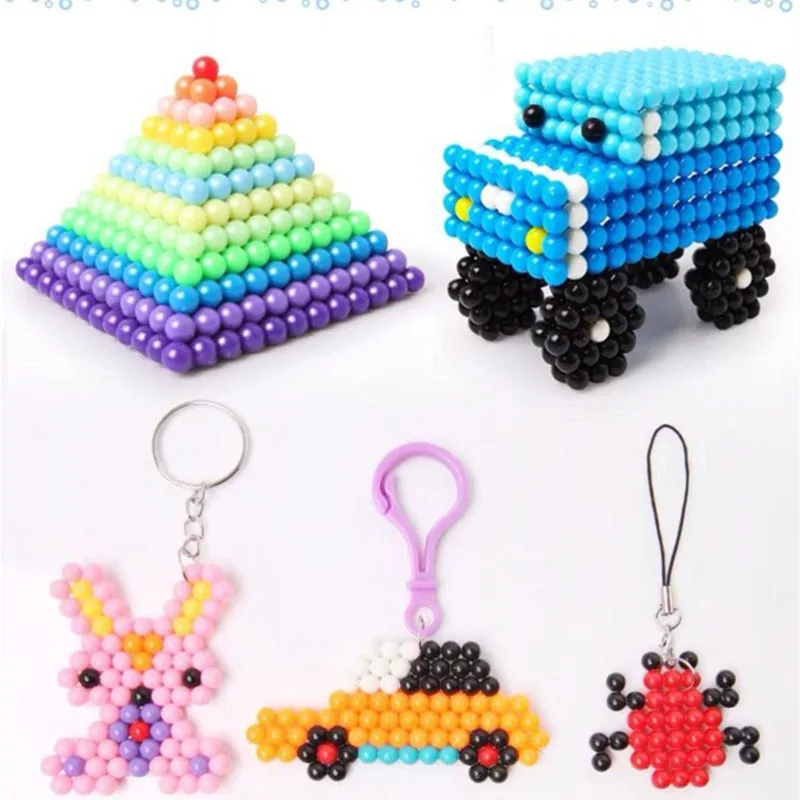 3D пазлы бусины с распылителем воды 28 цветов игрушки для детей Hama головоломки
